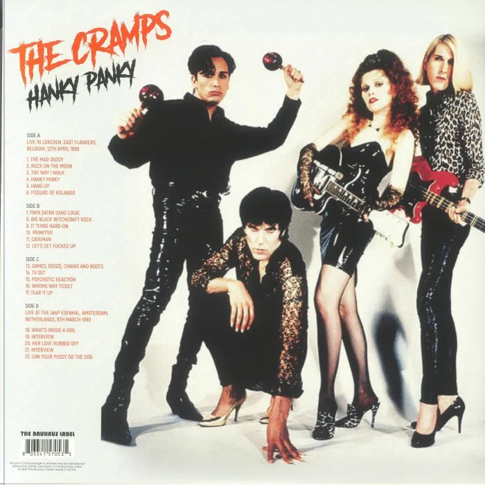 Обратная сторона обложки — The CRAMPS — Hanky Panky: The Flanders Broadcast 1996