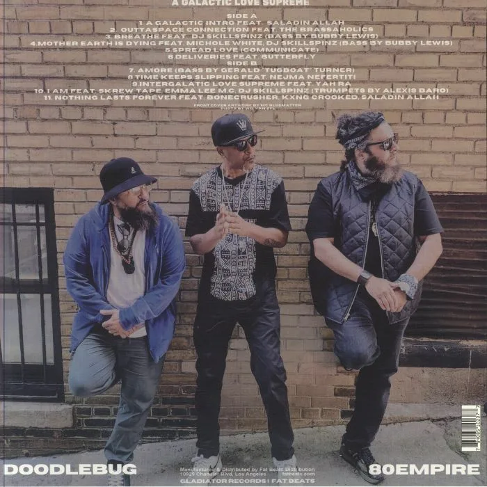 Back cover — DOODLEBUG / 80 EMPIRE — A Galactic Love Supreme
