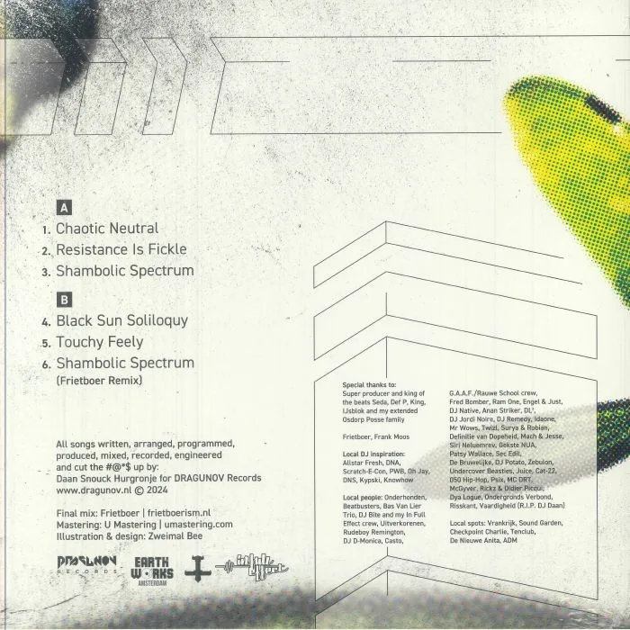 Back cover — DJ DAAN — Chaotic Neutral