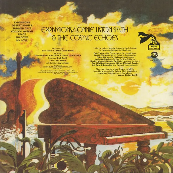 Back cover — Lonnie LISTON SMITH & THE COSMIC ECHOES — Expansions (reissue)