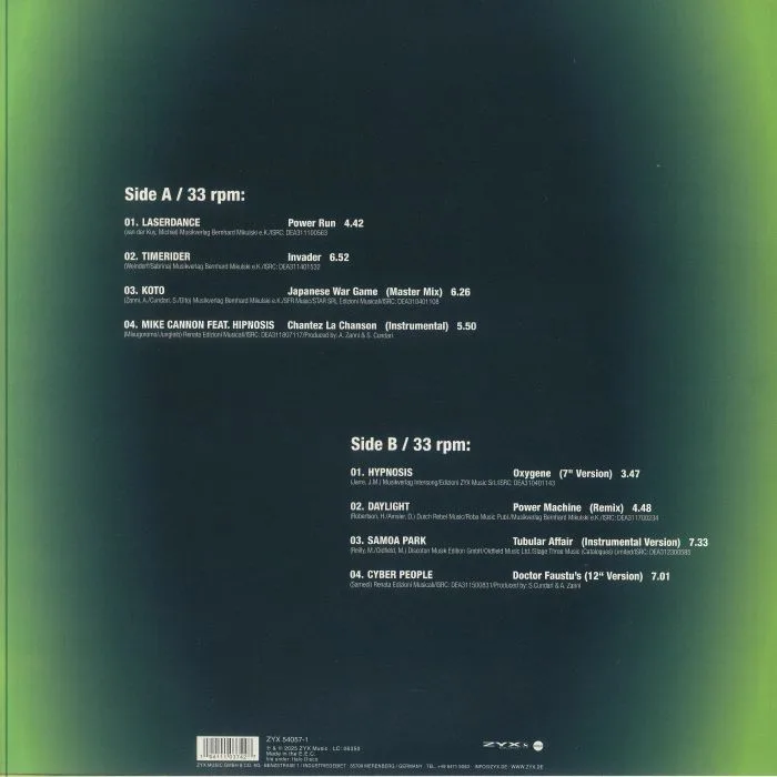 Back cover — VARIOUS — ZYX Italo Disco Spacesynth Part 3