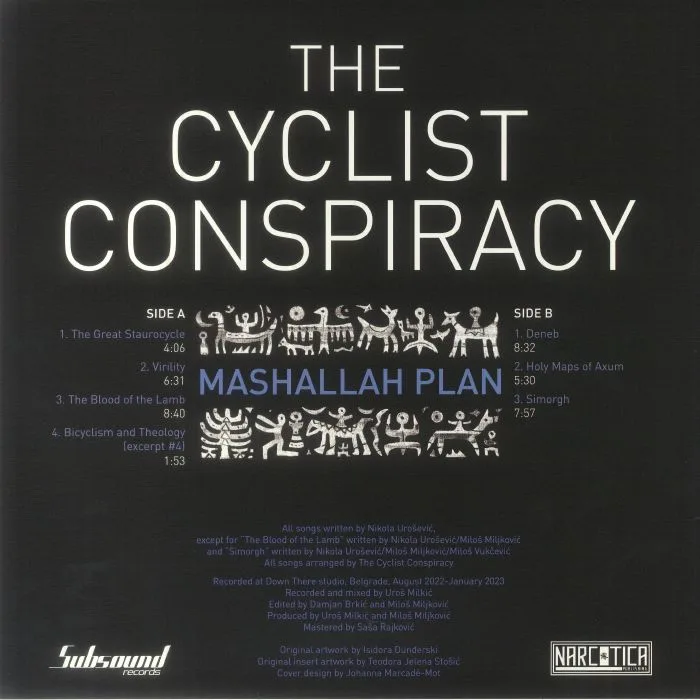 Обратная сторона обложки — The CYCLIST CONSPIRACY — Mashallah Plan