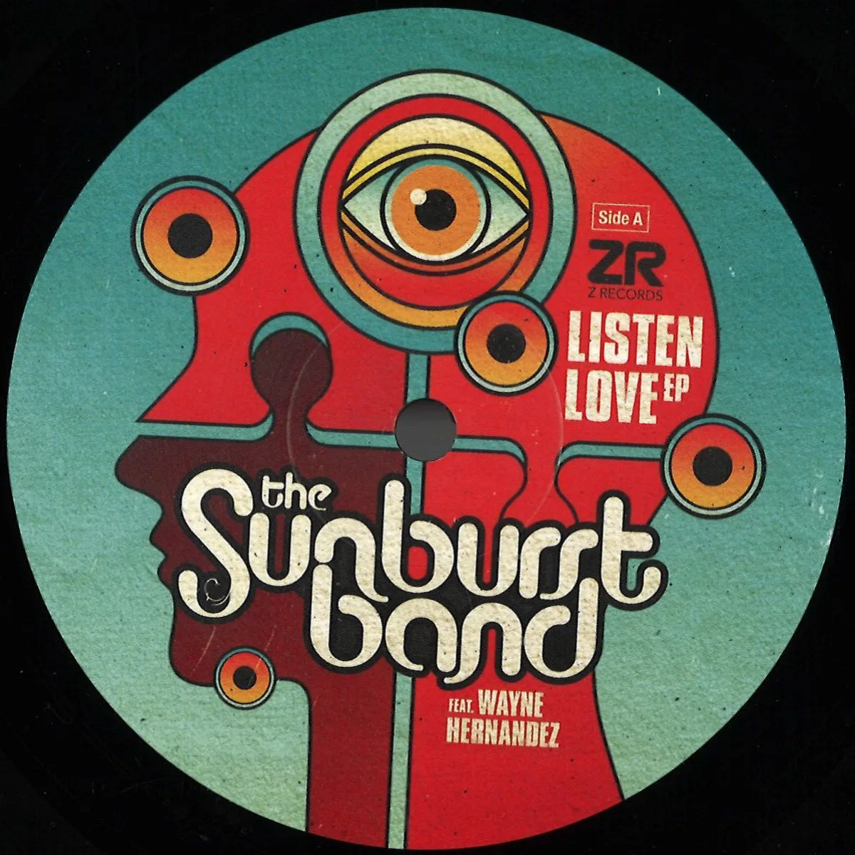 Лицевая сторона обложки — The Sunburst Band — Listen Love (Dave Lee & Louie Vega Mixes)