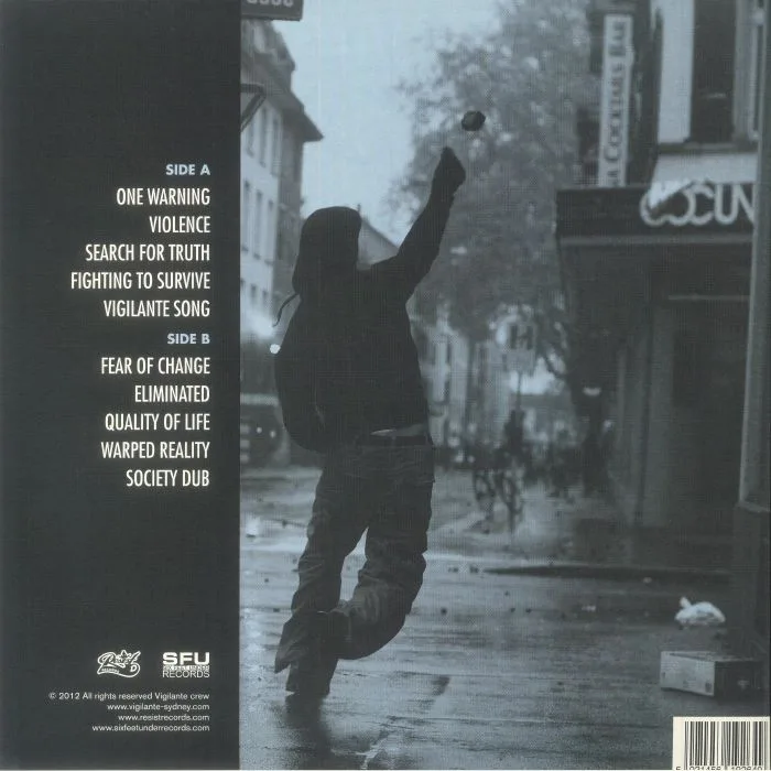 Back cover — VIGILANTE — Quality Of Life