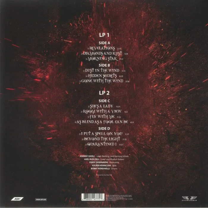 Back cover — AXEL RUDI PELL — The Ballads VI