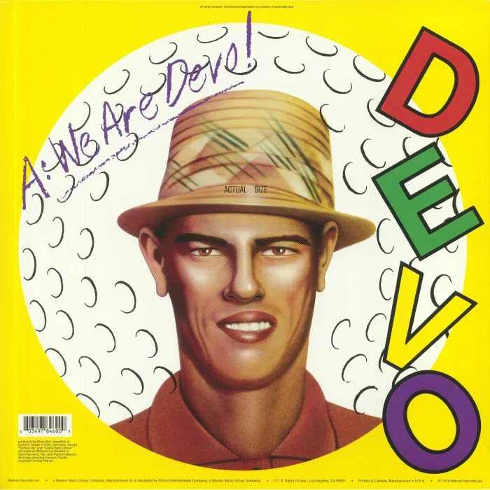 Обратная сторона обложки — DEVO — Q: Are We Not Men A: We Are Devo