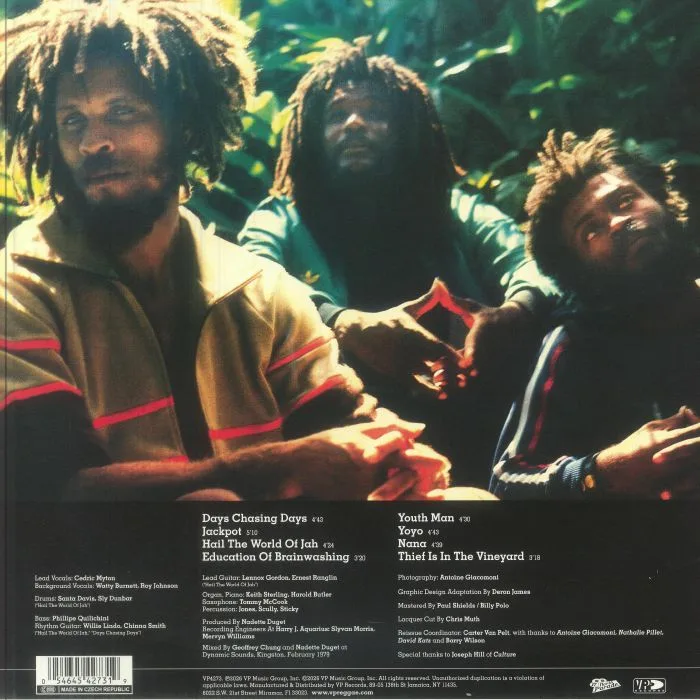 Back cover — The CONGOS — Congo Ashanti (remastered) (Record Store Day RSD 2026)