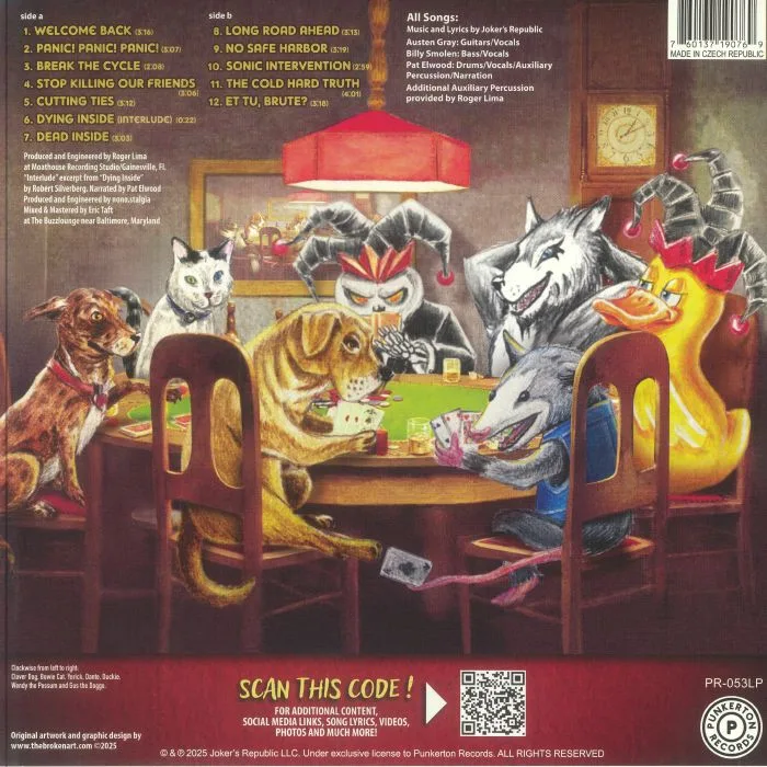 Обратная сторона обложки — JOKER'S REPUBLIC — Hand You've Been Dealt