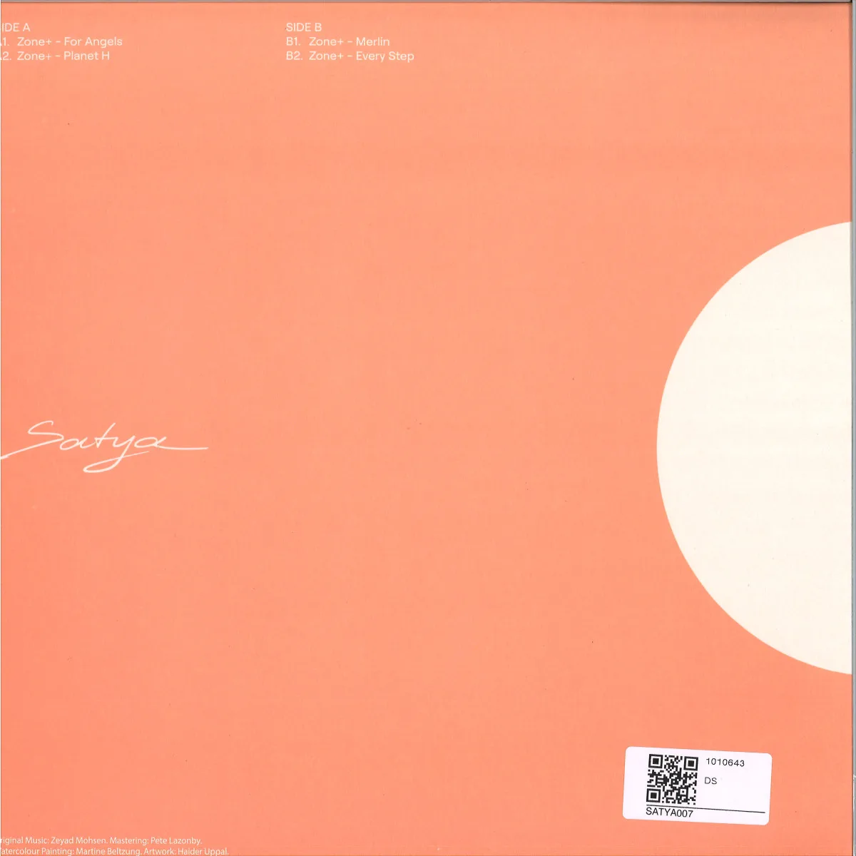 Back cover — Zone+ — For Angels