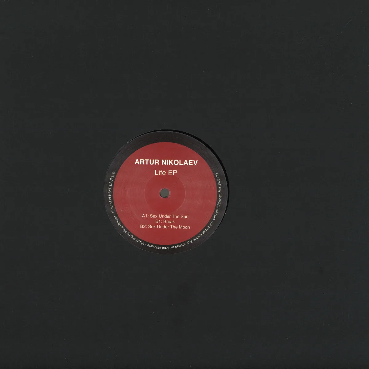 Back cover — Artur Nikolaev — Life EP