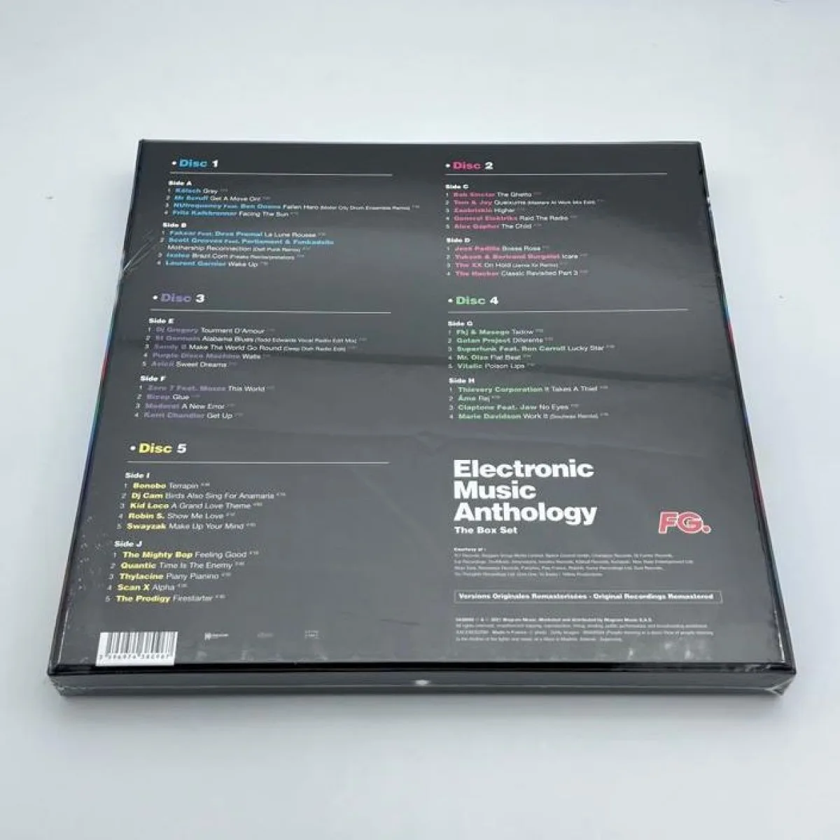 Обратная сторона обложки — Various — ELECTRONIC MUSIC ANTHOLOGY 5x12"