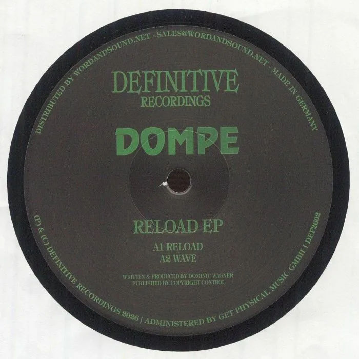 Лицевая сторона обложки — DOMPE — Reload EP