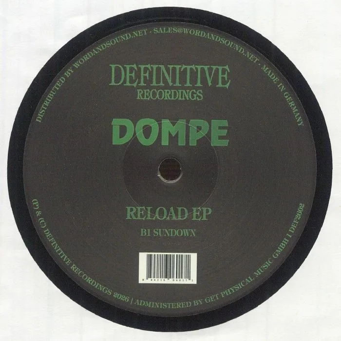 Обратная сторона обложки — DOMPE — Reload EP