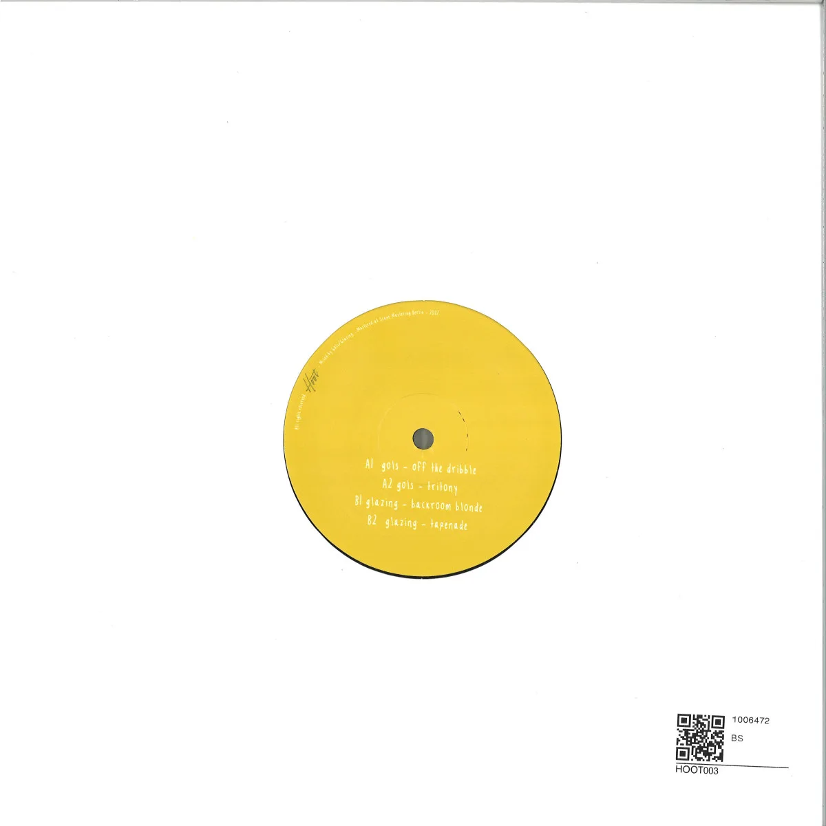 Back cover — Gols / Glazing — As Above, So Below EP