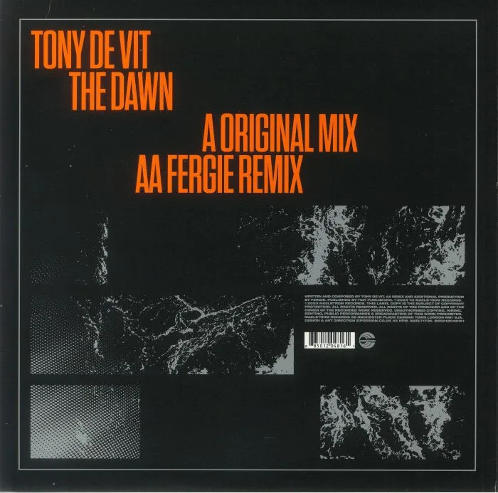 Обратная сторона обложки — Tony DE VIT — The Dawn