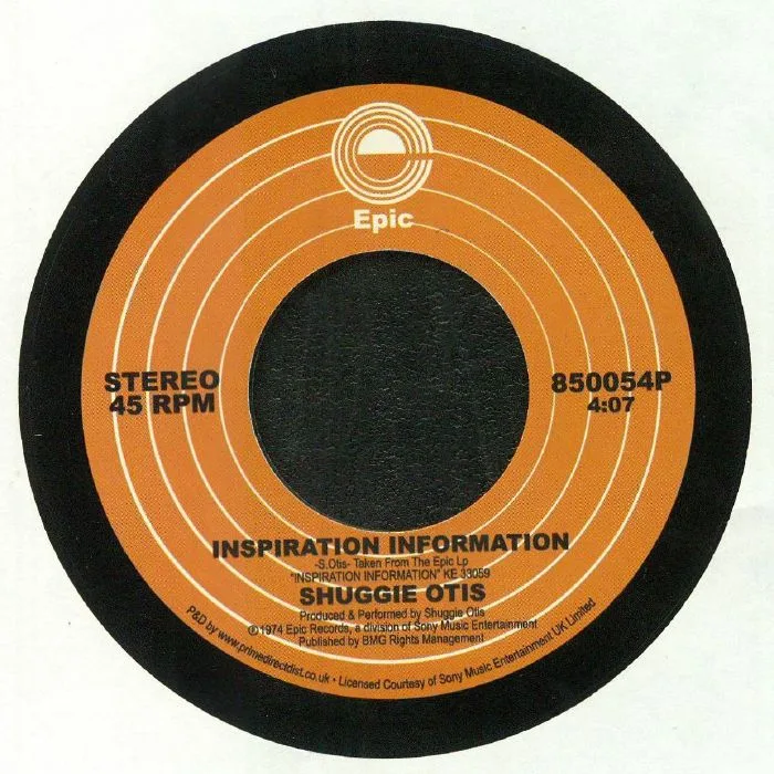 Лицевая сторона обложки — Shuggie OTIS — Inspiration Information (Record Store Day 2019)