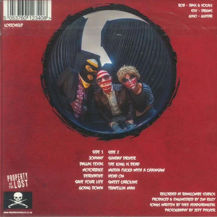 Back cover — THEE HEADSHRINKERS — Head Cheese