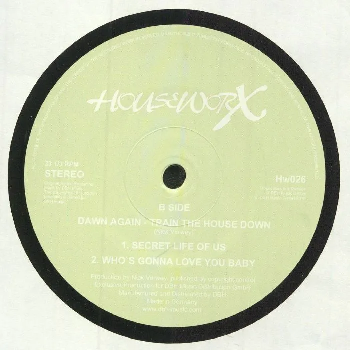 Обратная сторона обложки — DAWN AGAIN — Train The House Down