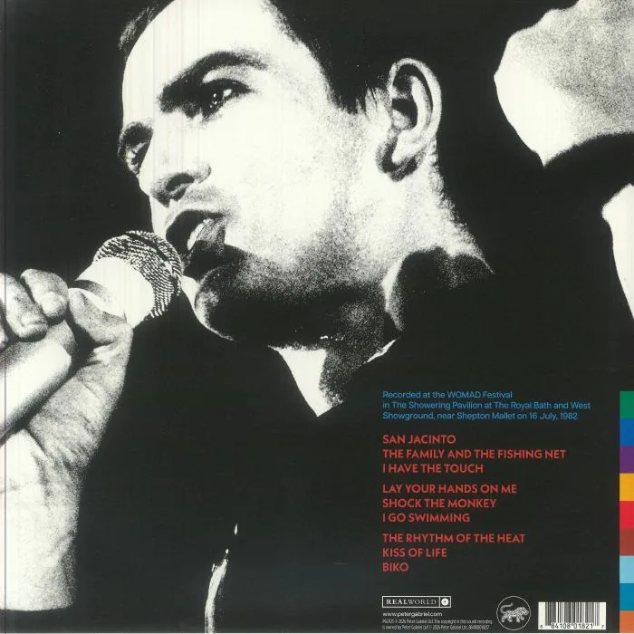 Back cover — Peter GABRIEL — Live At WOMAD 1982