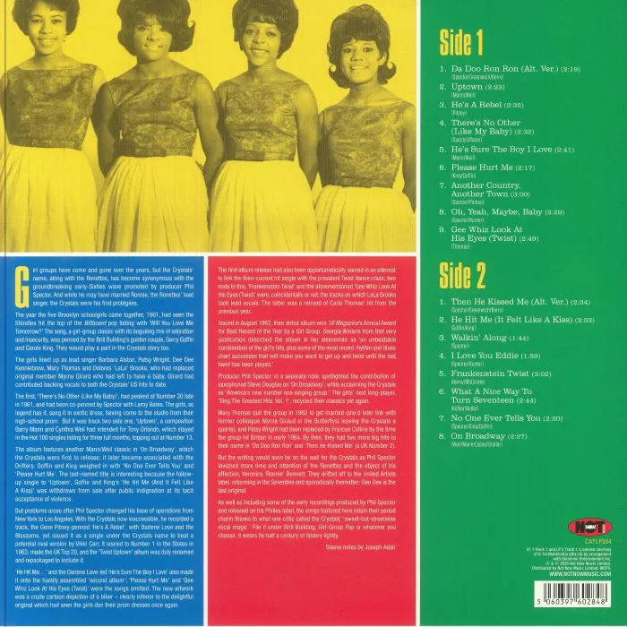 Обратная сторона обложки — The CRYSTALS — The Very Best Of The Crystals