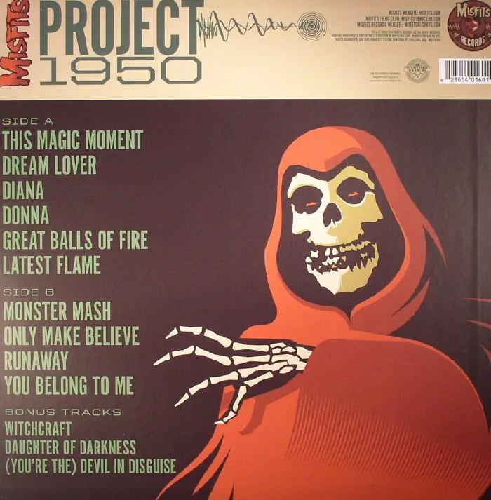 Обратная сторона обложки — MISFITS — Project 1950 (Expanded Edition)