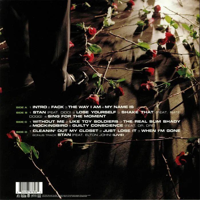Back cover — EMINEM — Curtain Call: The Hits
