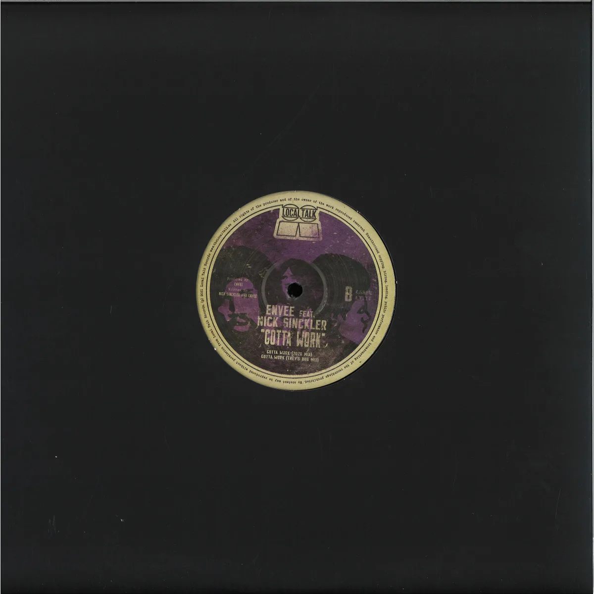 Back cover — Enveefeat.Nick Sinckler — GOTTA WORK