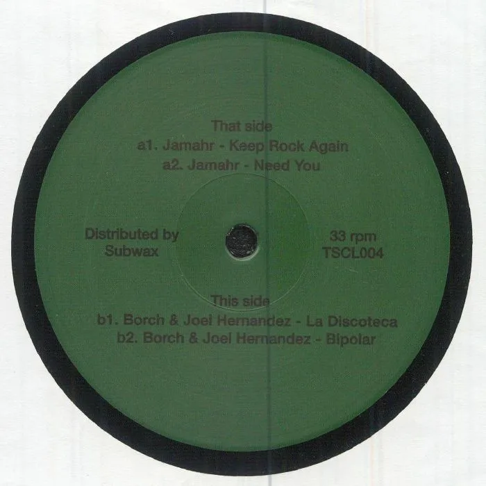 Back cover — JAMAHR / BORCH / JOEL HERNANDEZ — TSCL 004
