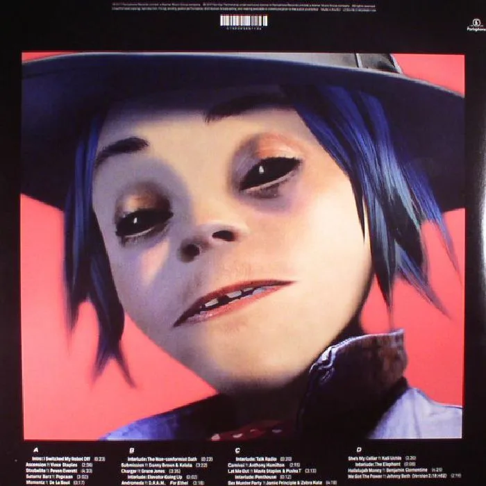Back cover — GORILLAZ — Humanz