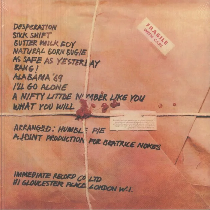 Back cover — HUMBLE PIE — As Safe As Yesterday Is