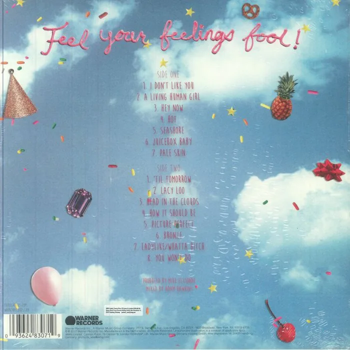 Back cover — The REGRETTES — Feel Your Feelings Fool!