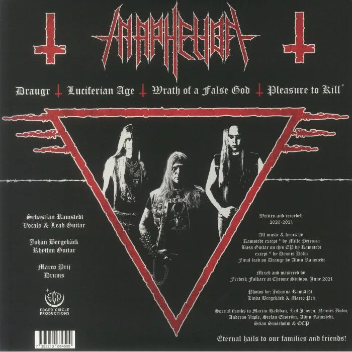 Обратная сторона обложки — IN APHELION — Luciferian Age