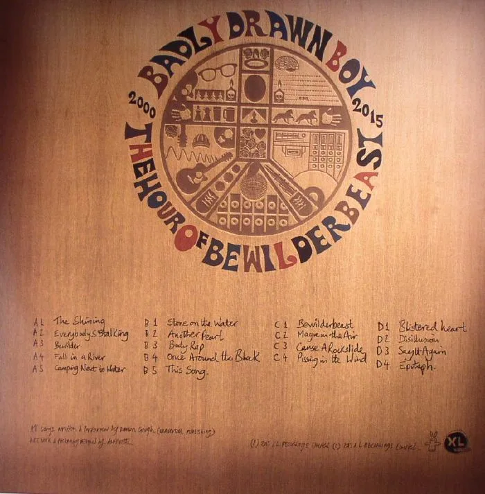 Back cover — BADLY DRAWN BOY — The Hour Of Bewilderbeast