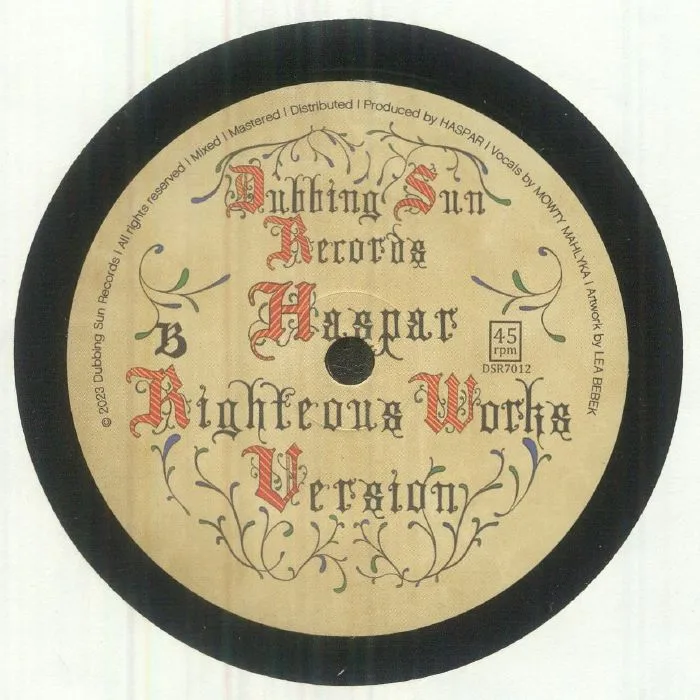 Back cover — HASPAR — Righteous Works Remix