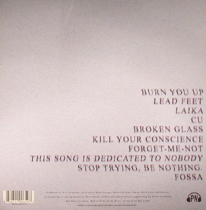Back cover — BOSTON MANOR — Be Nothing