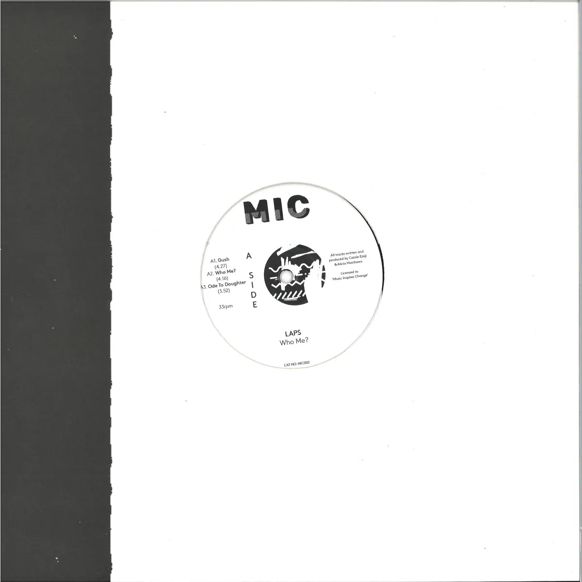 Лицевая сторона обложки — Laps — Who Me Ep