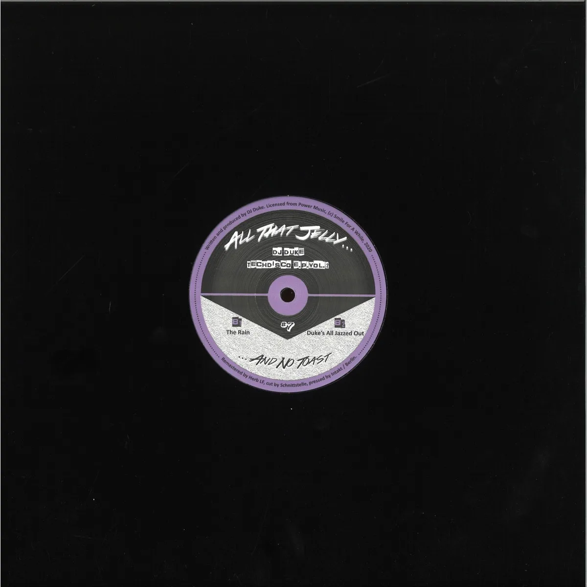 Обратная сторона обложки — Dj Duke — Techdisco E.P. Vol. 2