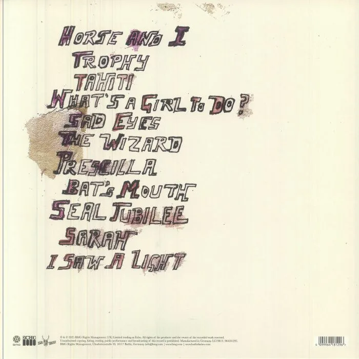Back cover — BAT FOR LASHES — Fur & Gold (remastered)