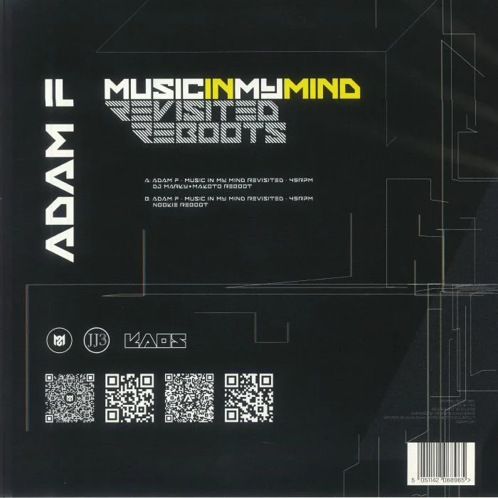 Обратная сторона обложки — ADAM F — Music In My Mind Revisited Reboots