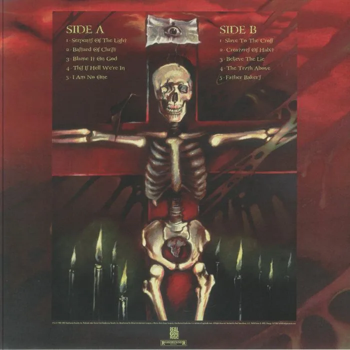 Back cover — DEICIDE — Serpents Of The Light (reissue)