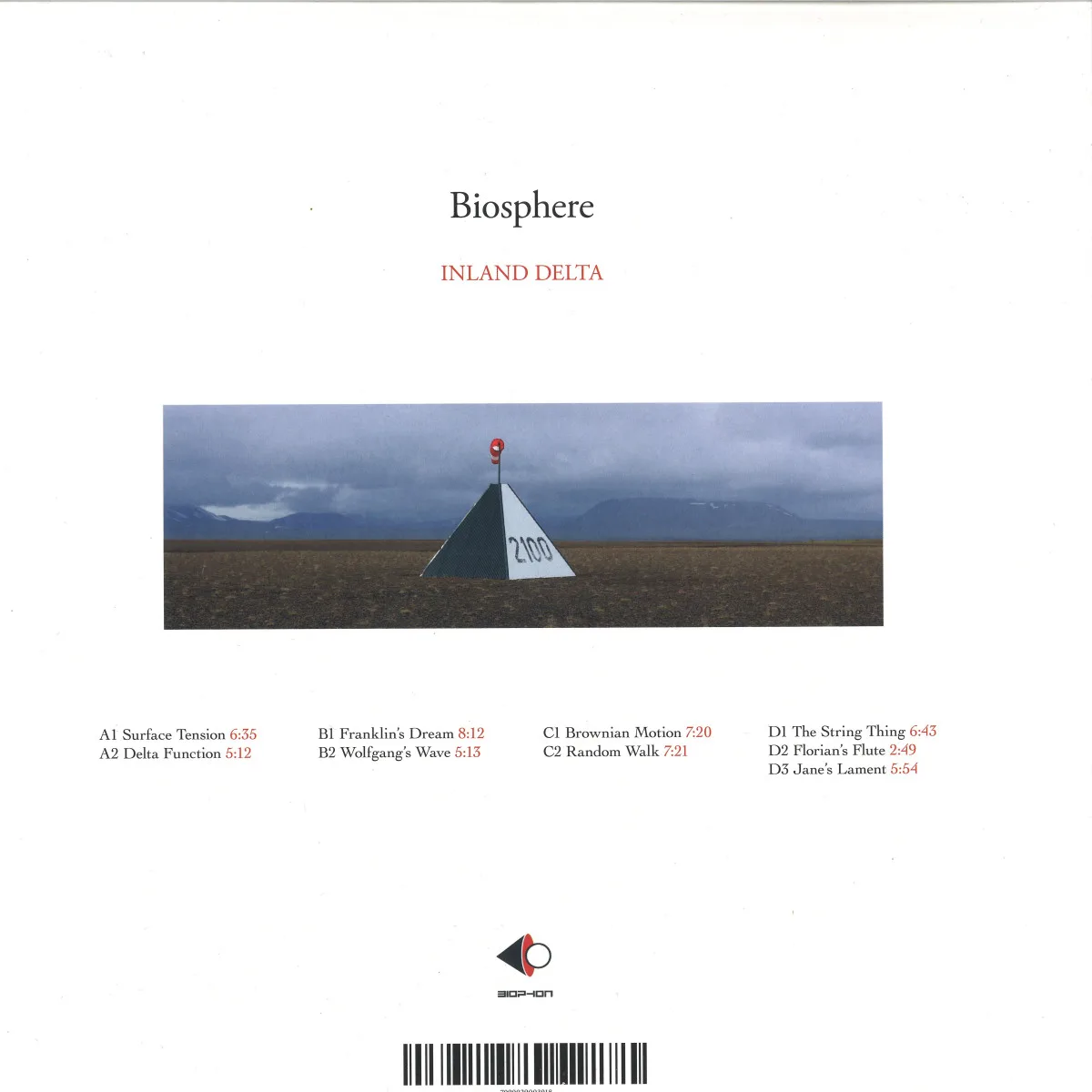 Back cover — Biosphere — Inland Delta LP 2x12"