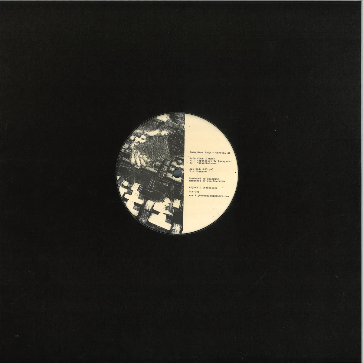 Back cover — Game Over Baby — Crystal EP