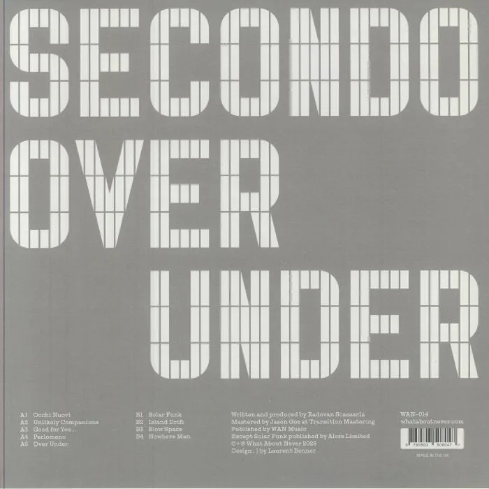 Back cover — SECONDO — Over Under