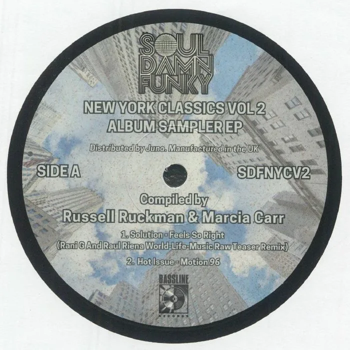 SOLUTION / HOT ISSUE / MERCEDES / STRIVE FOR JIVE — Soul Damn Funky Presents New York Classics Vol 2 Album Sampler (feat Rani G & Raul Riena, Booker T mixes)
