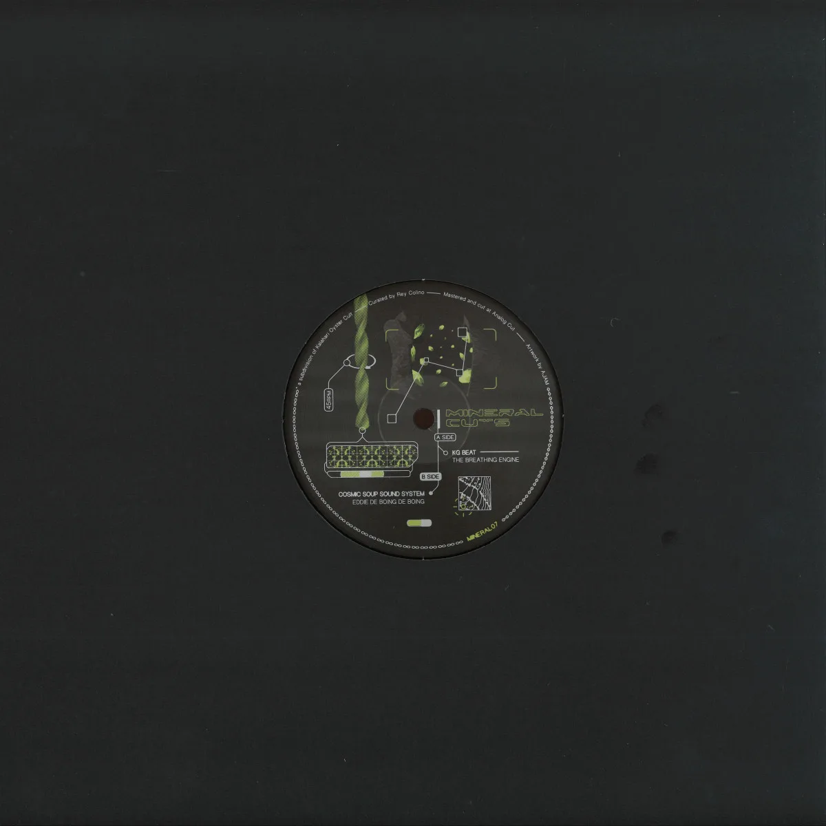 Back cover — Kg Beat&Cosmic Soup Sound System — MINERAL07
