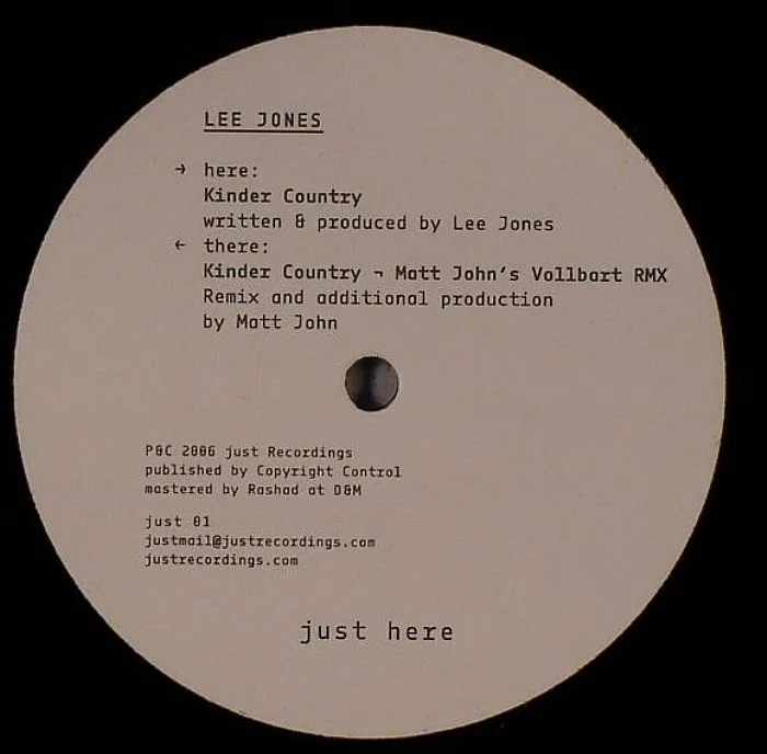 Lee JONES — Kinder Country
