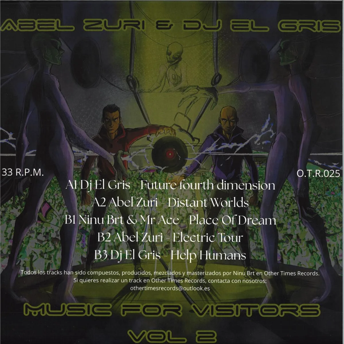 Back cover — Abel Zuri & Dj El Gris — Music For Visitors Vol. 2