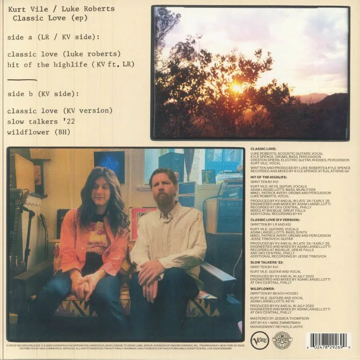 Обратная сторона обложки — Kurt VILE / LUKE ROBERTS — Classic Love