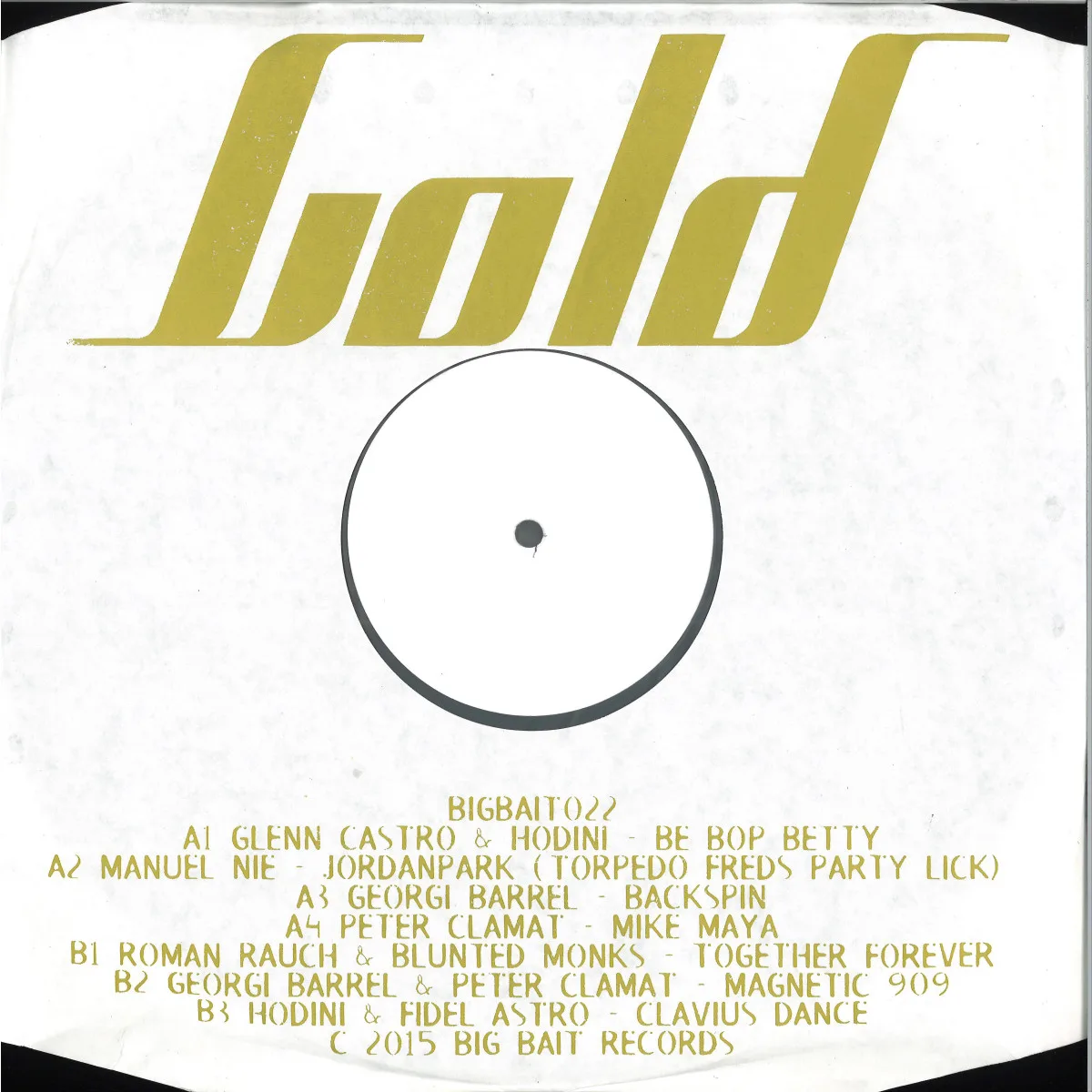 Лицевая сторона обложки — Various — Gold EP