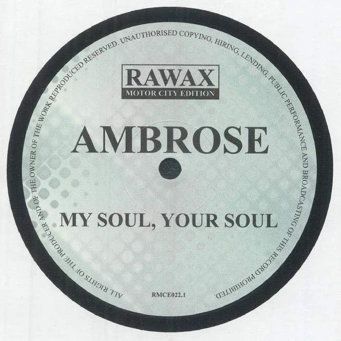 Лицевая сторона обложки — AMBROSE — My Soul Your Soul (reissue)